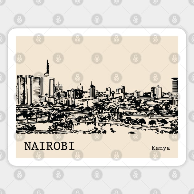 Nairobi Kenya Magnet by Lakeric